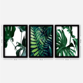 Wallity Cuadro decorativo enmarcado Multicolor (3 piezas)